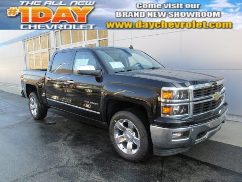 Black Chevrolet Silverado 1500 LTZ Z71 Crew Cab 4x4.  Click to enlarge.