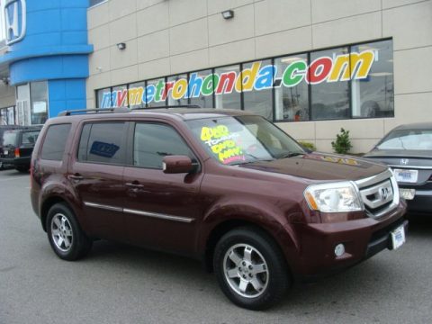 Dark Cherry Pearl Honda Pilot Touring 4WD.  Click to enlarge.