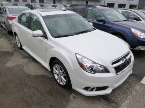 Satin White Pearl Subaru Legacy 2.5i Limited.  Click to enlarge.