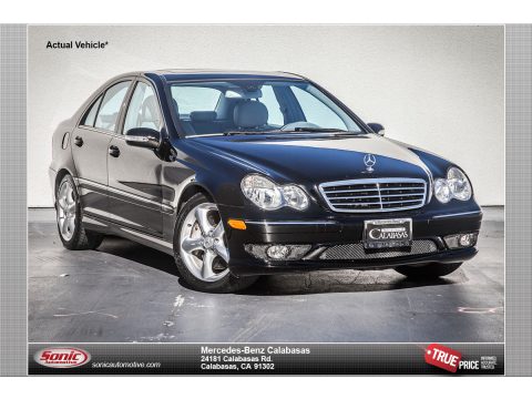 Black Mercedes-Benz C 230 Sport.  Click to enlarge.