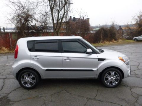 Bright Silver Kia Soul +.  Click to enlarge.