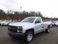 Front 3/4 View of 2014 Chevrolet Silverado 1500 WT Regular Cab 4x4 #1