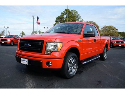 Race Red Ford F150 STX SuperCab.  Click to enlarge.