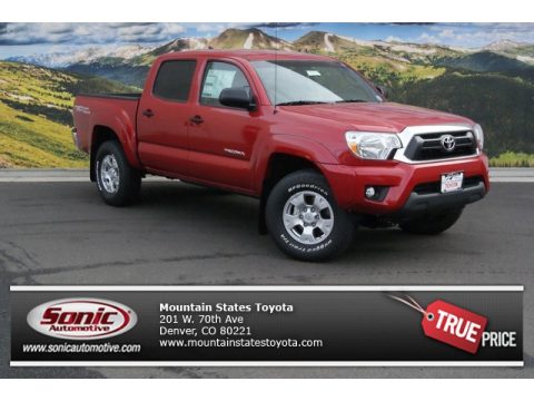 Barcelona Red Metallic Toyota Tacoma V6 TRD Double Cab 4x4.  Click to enlarge.