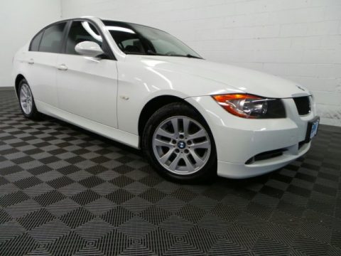 Alpine White BMW 3 Series 325i Sedan.  Click to enlarge.