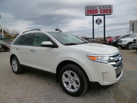 White Suede Ford Edge SEL AWD.  Click to enlarge.