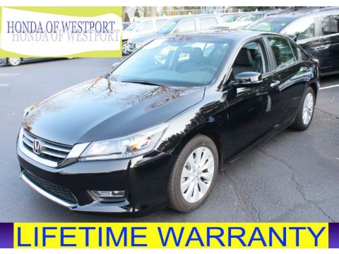 Crystal Black Pearl Honda Accord EX-L Sedan.  Click to enlarge.