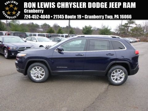 True Blue Pearl Jeep Cherokee Latitude 4x4.  Click to enlarge.