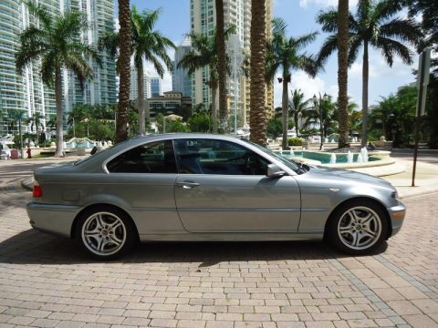 Silver Grey Metallic BMW 3 Series 330i Coupe.  Click to enlarge.