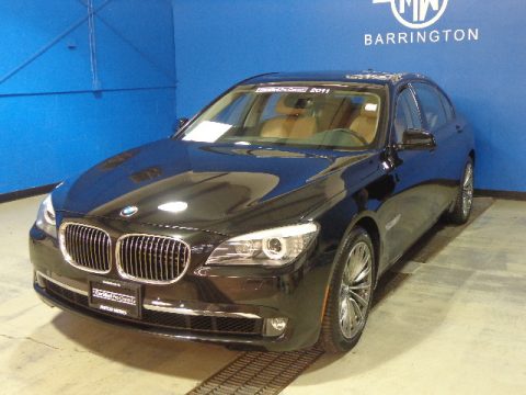 Black Sapphire Metallic BMW 7 Series 750Li Sedan.  Click to enlarge.