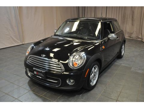 Midnight Black Metallic Mini Cooper Hardtop.  Click to enlarge.