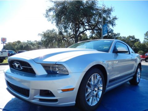 Ingot Silver Ford Mustang V6 Premium Coupe.  Click to enlarge.