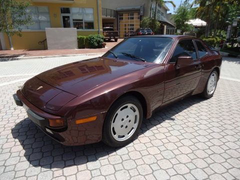 Mahogany Brown Metallic Porsche 944 .  Click to enlarge.
