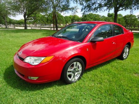 Chili Pepper Red Saturn ION 3 Quad Coupe.  Click to enlarge.