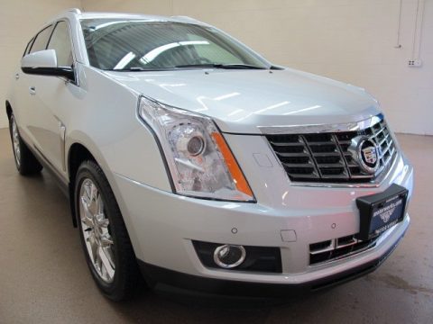 Radiant Silver Metallic Cadillac SRX Premium AWD.  Click to enlarge.