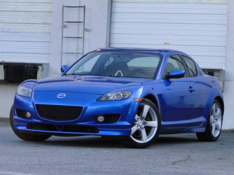 Winning Blue Metallic Mazda RX-8 Sport.  Click to enlarge.