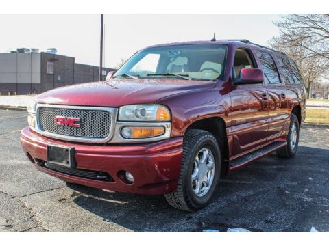 Garnet Red Metallic GMC Yukon XL Denali AWD.  Click to enlarge.