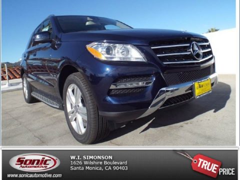 Lunar Blue Metallic Mercedes-Benz ML 350.  Click to enlarge.