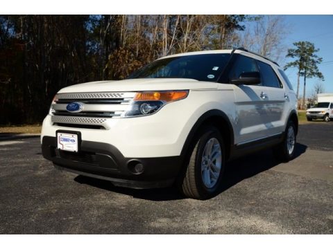 White Suede Ford Explorer 4WD.  Click to enlarge.