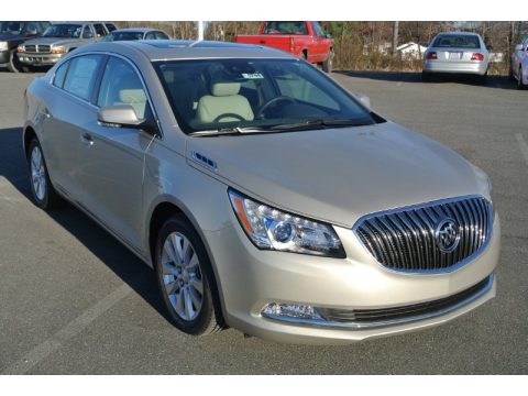 Champagne Silver Metallic Buick LaCrosse Leather.  Click to enlarge.