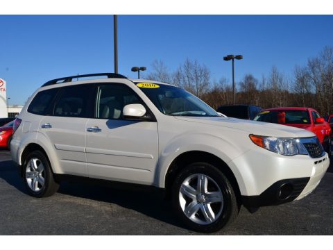 Satin White Pearl Subaru Forester 2.5 X Premium.  Click to enlarge.
