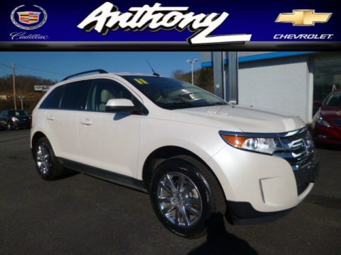 White Suede Ford Edge Limited AWD.  Click to enlarge.