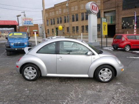 Silver Arrow Metallic Volkswagen New Beetle GLS Coupe.  Click to enlarge.