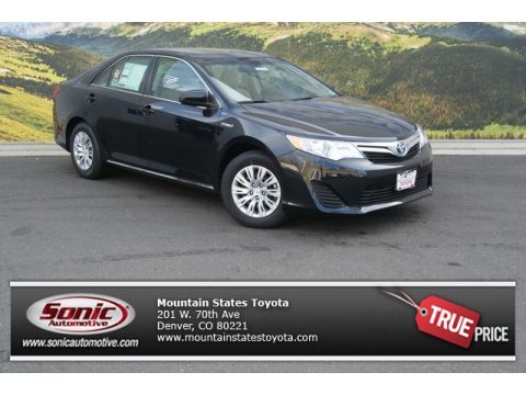Cosmic Gray Metallic Toyota Camry Hybrid LE.  Click to enlarge.