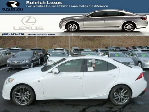 Ultra White Lexus IS 250 F Sport AWD. Click to enlarge. Ultra White Lexus IS 250 F Sport AWD. Click to enlarge.