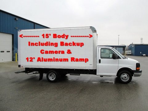 Summit White GMC Savana Cutaway 3500 Commercial Moving Truck. Click to enlarge. Summit White GMC Savana Cutaway 3500 Commercial Moving Truck. Click to enlarge.