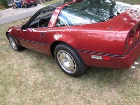 Dark Red Metallic Chevrolet Corvette Coupe.  Click to enlarge.