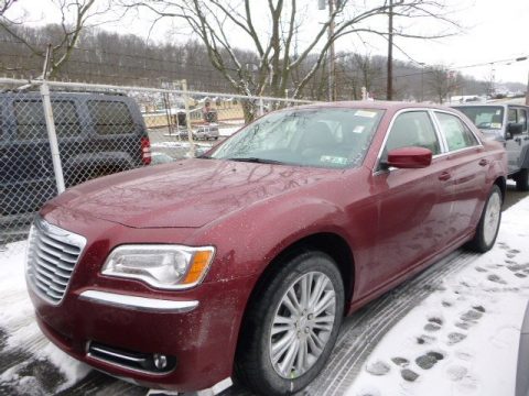Deep Cherry Red Crystal Pearl Chrysler 300 AWD.  Click to enlarge.