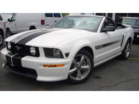 Performance White Ford Mustang GT/CS California Special Convertible.  Click to enlarge.
