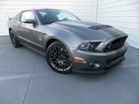 Sterling Gray Ford Mustang Shelby GT500 SVT Performance Package Coupe.  Click to enlarge.