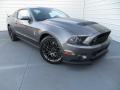 Front 3/4 View of 2014 Ford Mustang Shelby GT500 SVT Performance Package Coupe #2