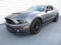 Front 3/4 View of 2014 Ford Mustang Shelby GT500 SVT Performance Package Coupe #7