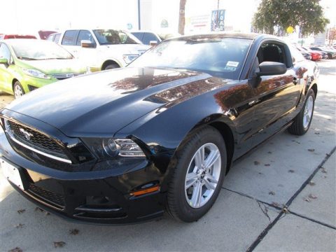 Black Ford Mustang V6 Coupe.  Click to enlarge.