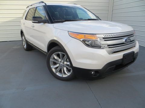 White Platinum Ford Explorer XLT.  Click to enlarge.