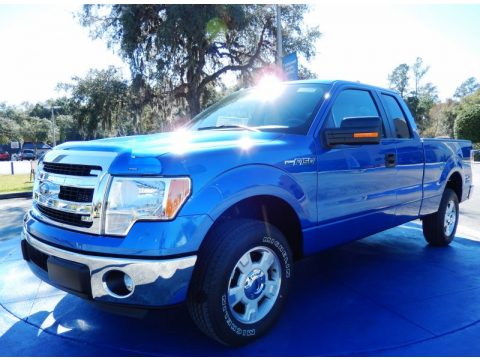 Blue Flame Ford F150 XLT SuperCab.  Click to enlarge.