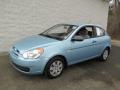 Front 3/4 View of 2009 Hyundai Accent GS 3 Door #1