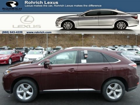 Claret Mica Lexus RX 350 AWD.  Click to enlarge.
