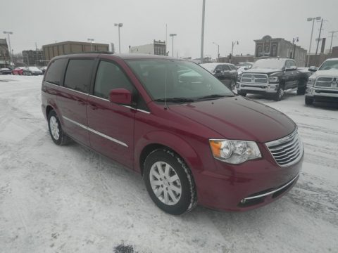 Deep Cherry Red Crystal Pearl Chrysler Town & Country Touring.  Click to enlarge.