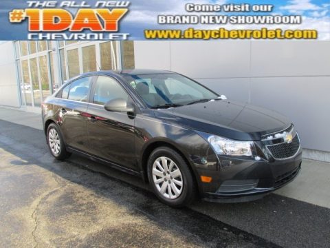 Black Granite Metallic Chevrolet Cruze LS.  Click to enlarge.