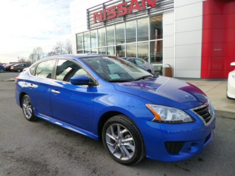 Metallic Blue Nissan Sentra SR.  Click to enlarge.