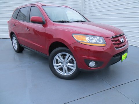 Sonoran Red Hyundai Santa Fe Limited.  Click to enlarge.