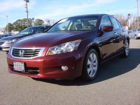 Basque Red Pearl Honda Accord EX-L V6 Sedan.  Click to enlarge.