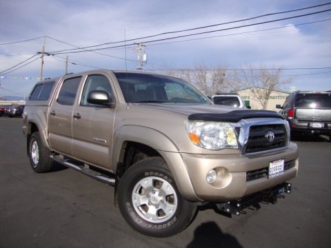 Desert Sand Mica Toyota Tacoma V6 PreRunner TRD Double Cab.  Click to enlarge.