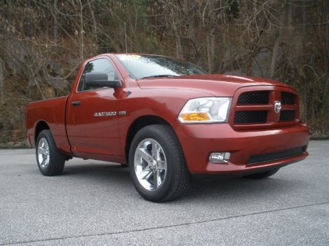 Deep Cherry Red Crystal Pearl Dodge Ram 1500 Express Regular Cab.  Click to enlarge.