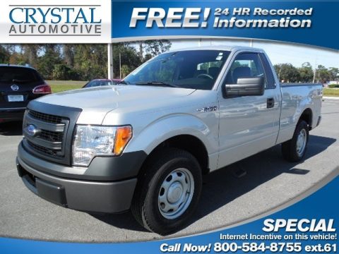 Ingot Silver Metallic Ford F150 XL Regular Cab.  Click to enlarge.