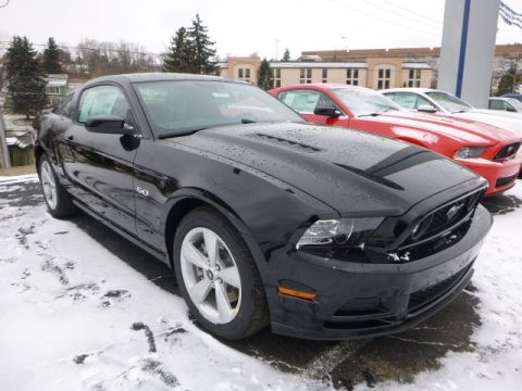 Black Ford Mustang GT Coupe.  Click to enlarge.